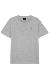 Dalix Mens Lil Smile Heavy Weight Cotton Tee In Gray