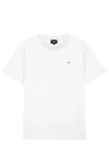 Dalix Mens Lil Smile Heavy Weight Cotton Tee In White
