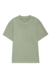 Dalix Mens Lil Smile Heavyweight Pigment Dye Tee In Green