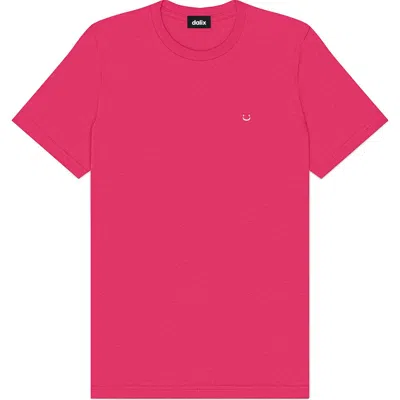 Dalix Mens Lil Smile Jersey Tee In Pink