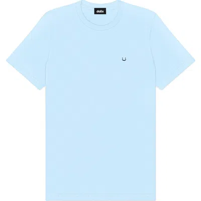 Dalix Mens Lil Smile Jersey Tee In Blue