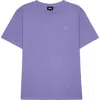 Dalix Mens Lil Smile Midweight Garment Dye Tee In Purple