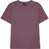 Dalix Mens Lil Smile Midweight Garment Dye Tee In Purple