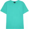 Dalix Mens Lil Smile Midweight Garment Dye Tee In Green