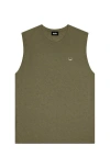 Dalix Mens Lil Smile Muscle Tank In Green