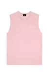 Dalix Mens Lil Smile Muscle Tank In Pink