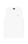 Dalix Mens Lil Smile Muscle Tank In White