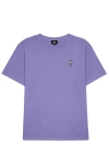 Dalix Mens Spritz Midweight Garment Dye Tee In Purple