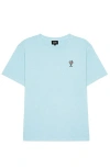 Dalix Mens Spritz Midweight Garment Dye Tee In Blue