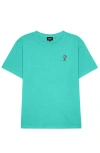 Dalix Mens Spritz Midweight Garment Dye Tee In Green
