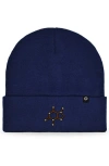 Dalix Molecule Beanie In Navy Blue