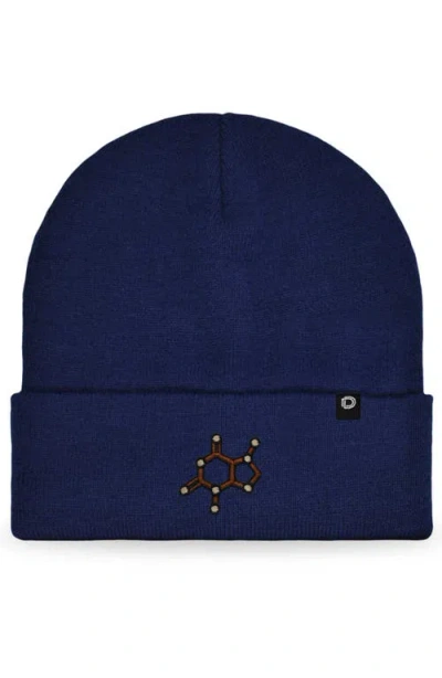 Dalix Molecule Beanie In Navy Blue