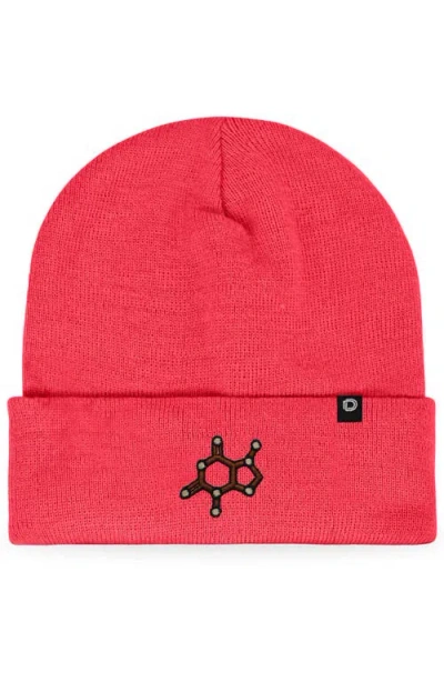 Dalix Molecule Beanie In Neon Pink