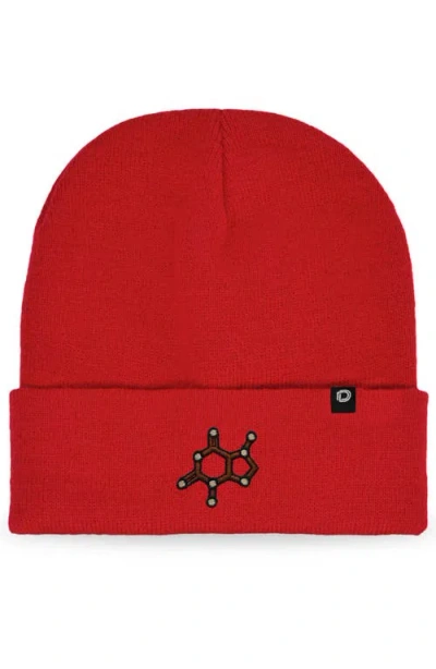 Dalix Molecule Beanie In Red