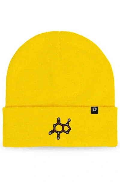Dalix Molecule Beanie In Yellow