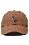 Dalix Moon Cap In Washed Orange