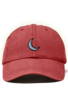 Dalix Moon Cap In Washed Red