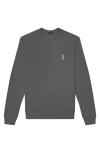Dalix Mushroom Fleece Sweatshirt In Asphalt Gray