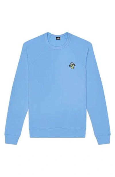 Dalix Mushroom Fleece Sweatshirt In Carolina Blue
