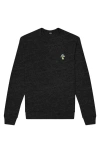 Dalix Mushroom Fleece Sweatshirt In Dark Heather