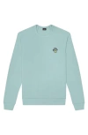 Dalix Mushroom Fleece Sweatshirt In Heather Blue Lagoon