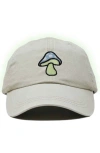 Dalix Mushroom Hat In Washed Stone White
