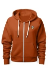 Dalix Mushroom Zip Hoodie In Autumn