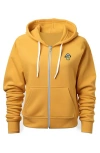Dalix Mushroom Zip Hoodie In Gold