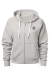 Dalix Mushroom Zip Hoodie In Silver
