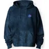 Dalix Nasa Mineral Wash Hoodie  Nasa Embroidered Fleece Hoodie Mineral Wash Long Sleeve Sweatshirt Me
