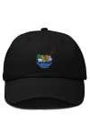Dalix Noodles Embroidered Casual Cap In Black