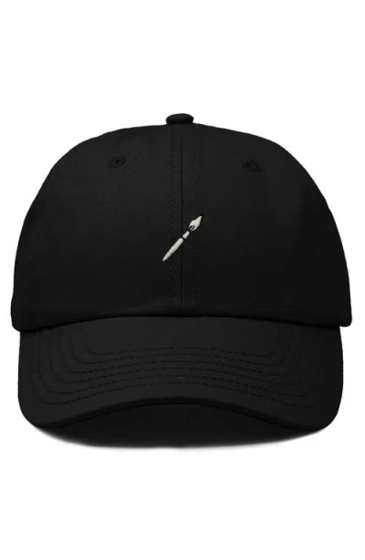 Dalix Paint Brush Dad Cap In Black