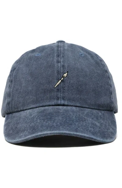 Dalix Paint Brush Dad Cap In Blue