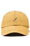 Dalix Paint Brush Dad Cap In Gold