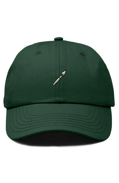 Dalix Paint Brush Dad Cap In Green