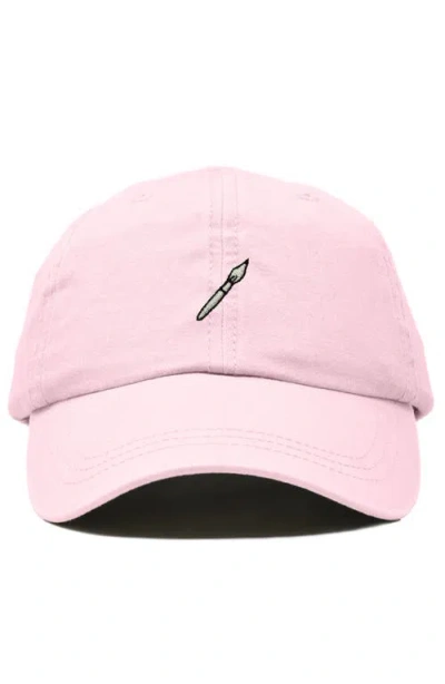 Dalix Paint Brush Dad Cap In Pink