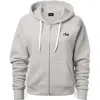 Dalix Panda Zip Hoodie In Gray