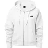 Dalix Panda Zip Hoodie In White