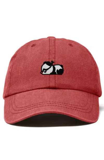 Dalix Pandit Panda Dad Cap In Red
