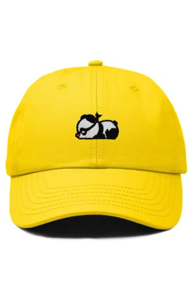 Dalix Pandit Panda Dad Cap In Yellow
