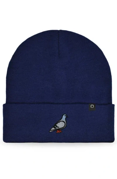 Dalix Pigeon Beanie Cap In Blue