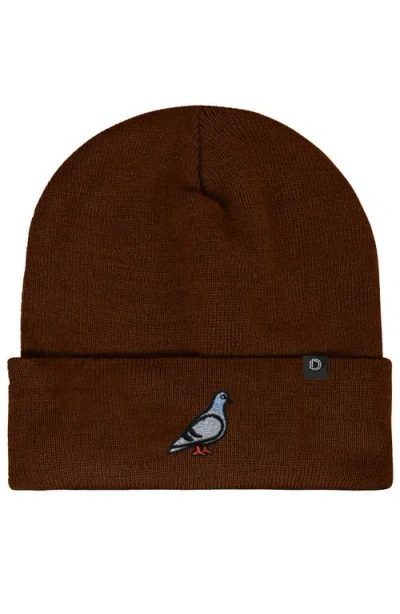 Dalix Pigeon Beanie Cap In Brown