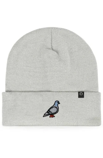 Dalix Pigeon Beanie Cap In Gray