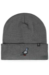Dalix Pigeon Beanie Cap In Gray