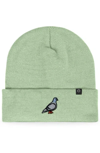 Dalix Pigeon Beanie Cap In Green