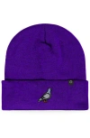 Dalix Pigeon Beanie Cap In Purple