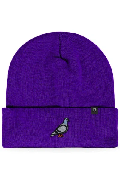 Dalix Pigeon Beanie Cap In Purple