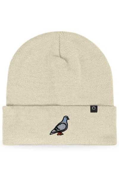 Dalix Pigeon Beanie Cap In Sand