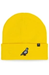 Dalix Pigeon Beanie Cap In Yellow