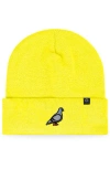 Dalix Pigeon Beanie Cap In Yellow
